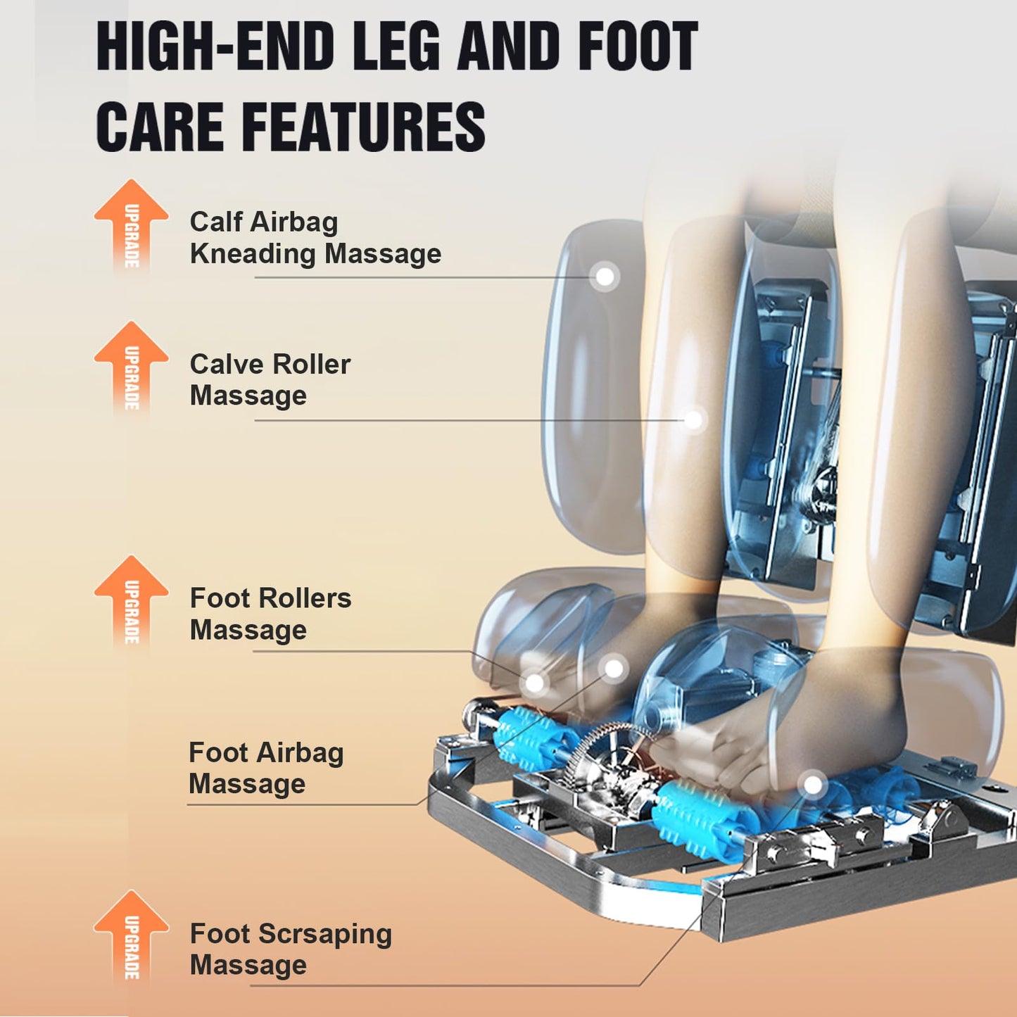 Alfine A688 Heaven Duet Massage Chair-4D & 3D Dual-Mechanism Zero Gravity Recliner with Yoga Stretch and Electric Automatic Footrest Extension-Full Body Relaxation (Mix)