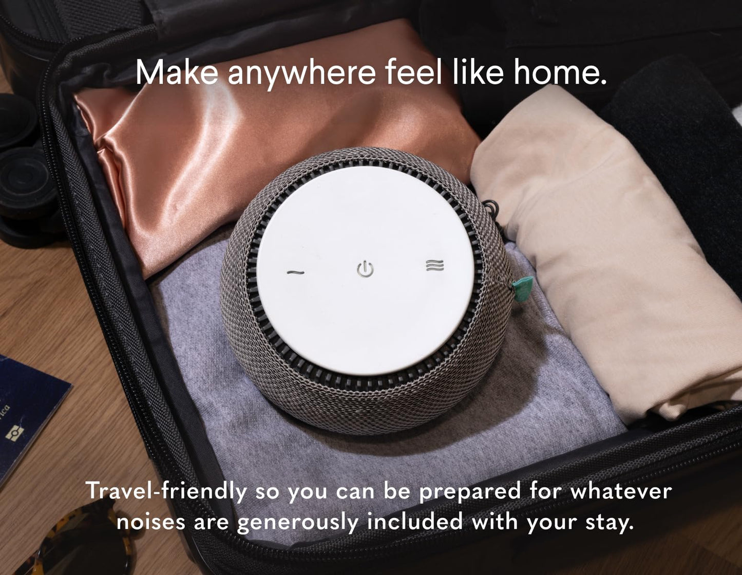 SNOOZ Smart White Noise Sound Machine - Real Fan Inside for Non-Looping White Noise, Sleep Aid for Adults, Travel, Sleeping, Bedroom, Portable, Baby Registry Essential - Cloud
