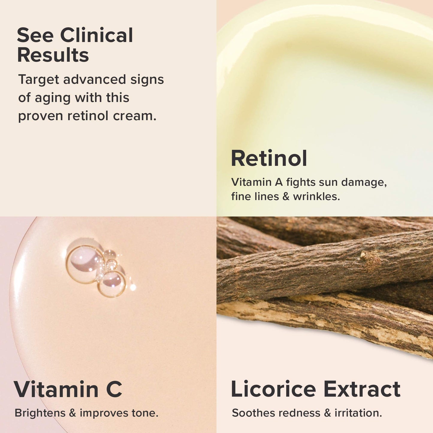Paula's Choice CLINICAL 1% Retinol Treatment Cream with Peptides, Vitamin C & Licorice Extract, Anti-Aging & Wrinkles, 1 Ounce