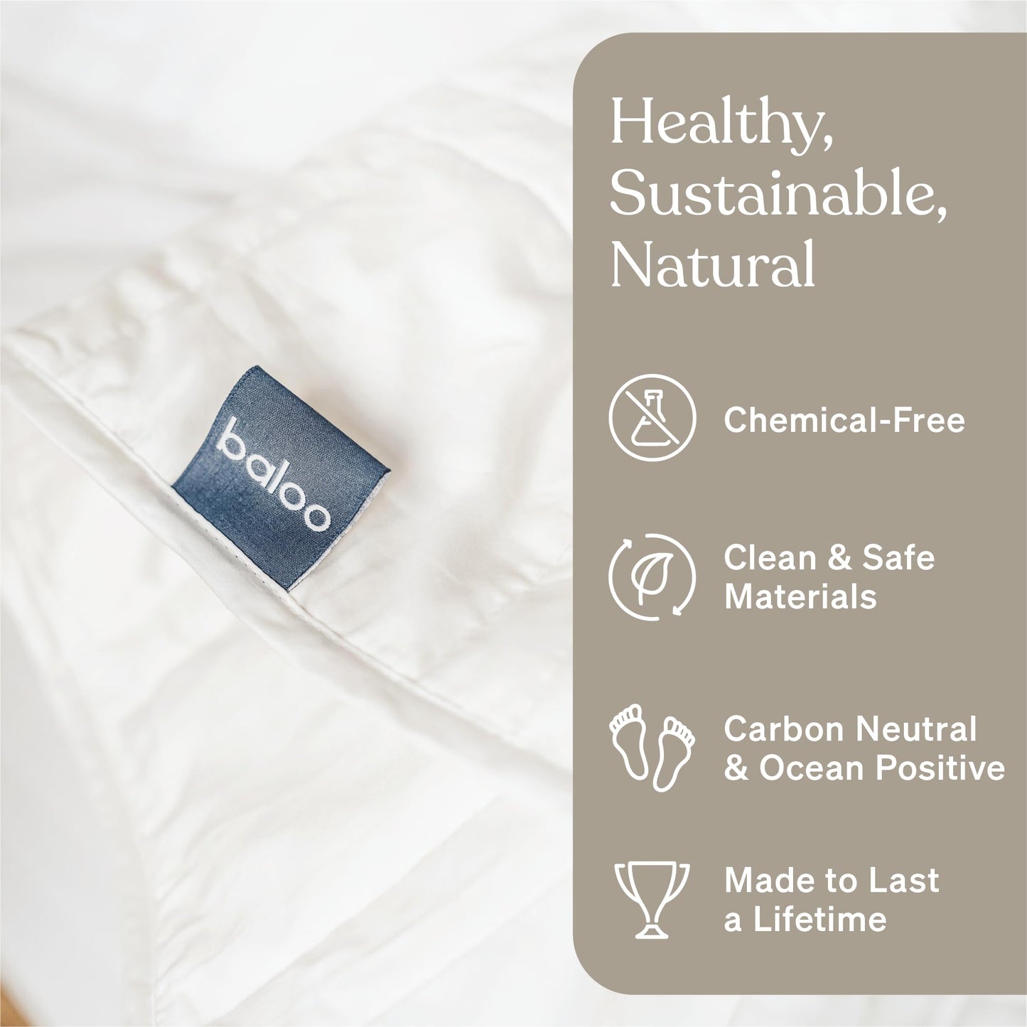 Baloo Weighted Blanket for Adults 25 lb King (Pebble White, 80"x87") | Cooling & 100% Cotton | Glass Microbead Fill