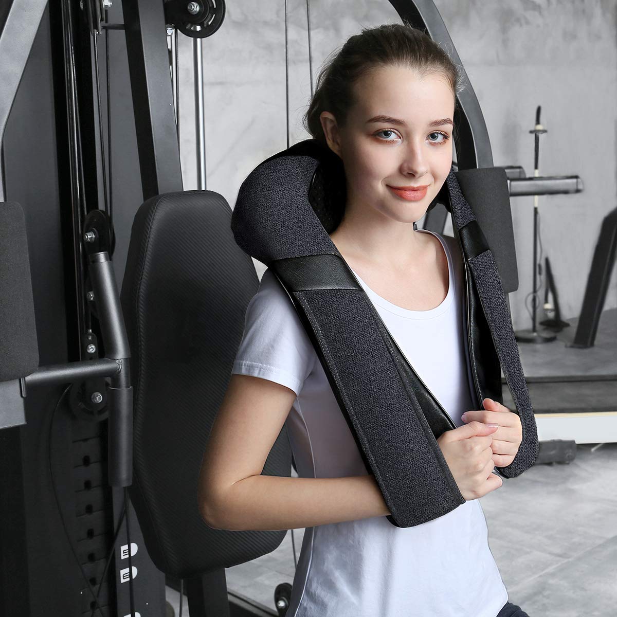 Mirakel Neck Massager with Heat, Shiatsu Shoulder Massager, Electric Kneading Back Massager, Massage Pillow for Pain Relief Deep Tissue, Fathers Day Presents, Mothers Day,Christmas Gifts Get Well Soon