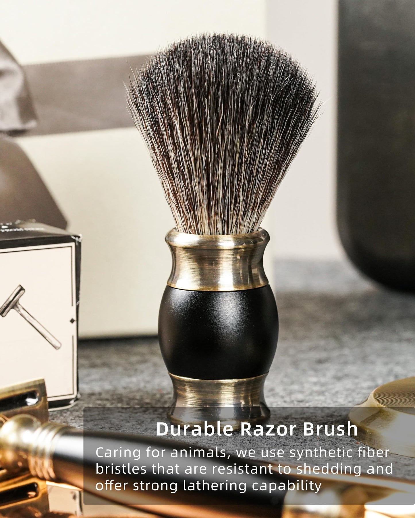 FREED Luxury Shaving Set for Men - Double Edge Safety Razor with alloy handle include 120 count Japanese 6cr13 Stainless Steel blade, It's the best gift for men, fathers,or birthdays